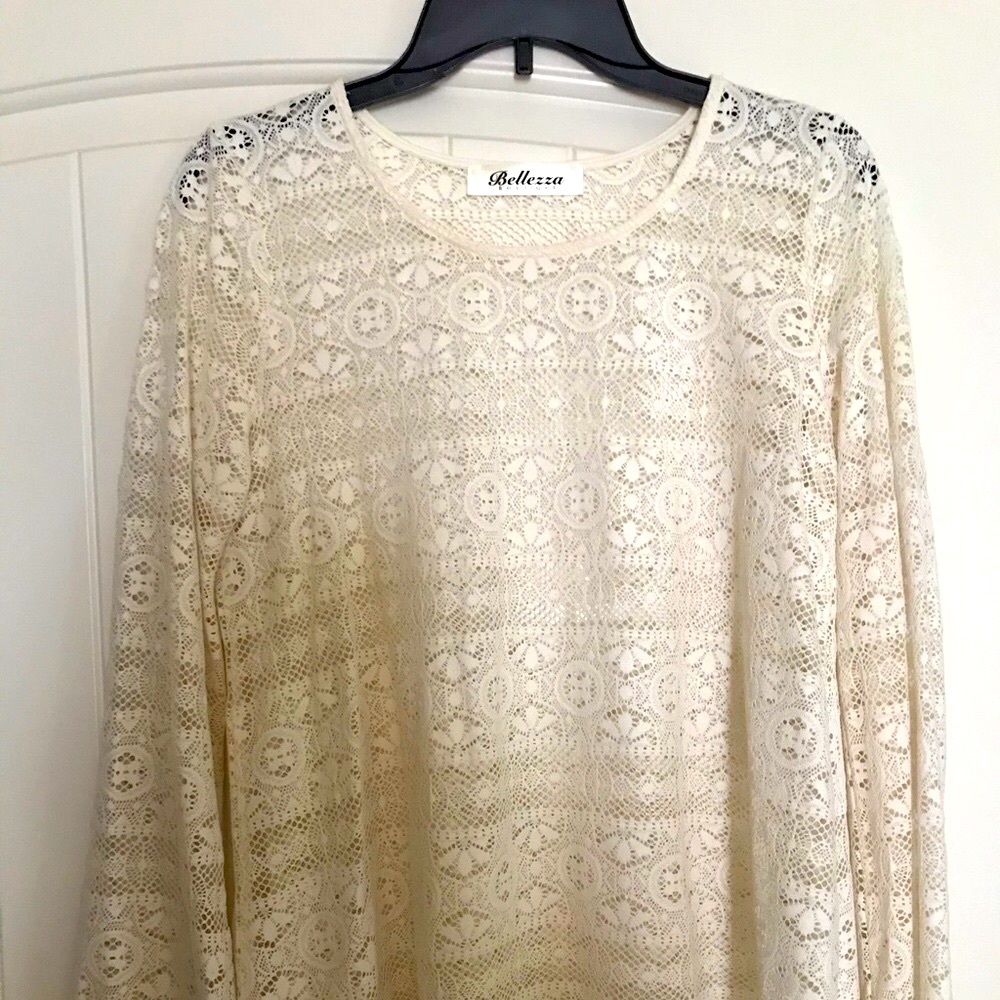 Lacey top to be worn over camisole. Like new!